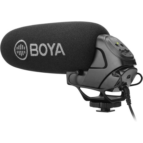 Boya BY-BM3031 – Supercardioid Condenser Microphone That Delivers Sound for DSLRs, camcorders, Audio recorders and More, Black