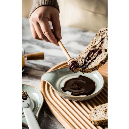 LAUCHUH Spoon Rest, 5 Large Spoon Holder for Stove Top Ceramic Spoon Rest Spatula Rest for Kitchen Utensils, Ladle, Coffee Spoons, Cooking spoons, Spatula, Tongs, Christmas, Unique Gray