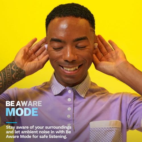 JLab Go Air Pop  True Wireless Earbuds, in Ear Headphones, Bluetooth Earphones, 35H Playtime Ear Buds, Bluetooth Earbuds with Microphone, USB-C Charging Case, Dual Connect, EQ3 Sound, Lilac