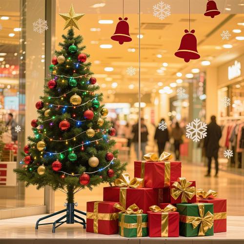 Christmas Tree Stand, Christmas Tree Stand for Artificial Tree, Christmas Tree Base for 4-6 Feet Artificial Trees, Metal Xmas Tree Holder Fits 0.5-1.37 Inch Tree Pole, DarkGreen