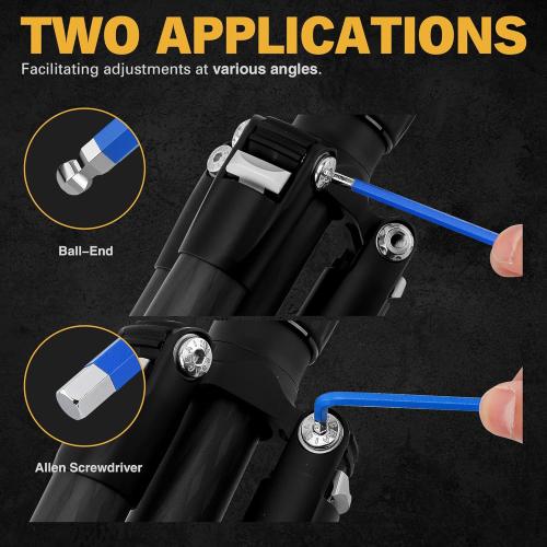 ELEAD Jumbo Hex Key Allen Wrench Set | 13-Piece Metric 2-19mm | Long Ball End Durable S2 | Automotive | Mechanic | Furniture | Professional Grade Tools