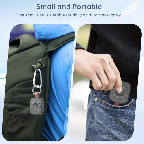 for Samsung Galaxy Watch Charger,1200mAh Portable Charger for Samsung Galaxy Watch 8/8 Classic/7/Ultra/6/6 Classic/5/5 Pro/4/3,Active 2/1 (Black)