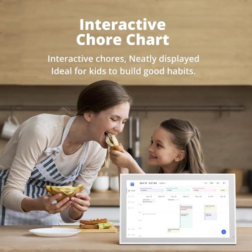 Dragon Touch  Size 21.5 Digital Calendar Chore Chart – 1080P Full HD Interactive Touchscreen, Smart Family Planner, Hearth Display Digital Calendar Wall & Desk Mountable for Seamless Scheduling