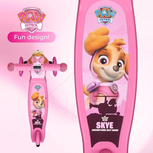 3D Kick Scooter for Kids, Self-Balancing 3 Wheeled Light Up Scooter with Extra Wide Anti-Slip Deck, Rear Brake, Lean to Steer, Lightweight Design, for Kids 3 and up, 75 LB Limit