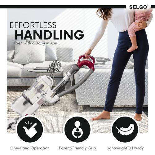 Upgraded Replacement Hose Handle - Premium Quality Shark OEM Vacuum Cleaner Hose Handle - Shark Navigator Rotator Lift-Away Upright for CU520 Series (Burgundy)