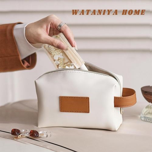 Travel Jewelry Case, Small Travel Jewelry Box with 12 Velvet Jewelry Bag Mini Pouch, Portable Travel Jewelry Organizer for Rings Earrings Necklaces (Beige 12 Pcs)