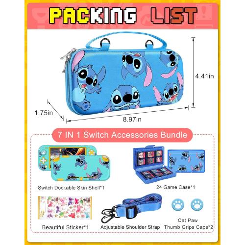 Xinocy for Nintendo Switch Lite Accessories Bundle