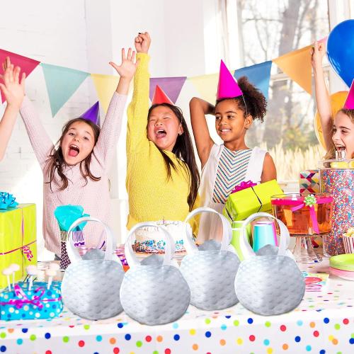 Shihanee 24 Pcs Golf Party Favor Bags Ball Themed Party Non Woven Goodie Candy Bags Sport Game Treat Handbags Golf Gift Handbags for Sports Theme Parties Supplies