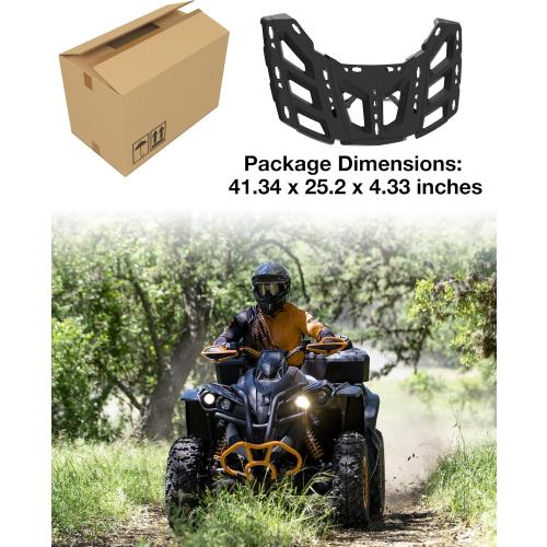 SAUTVS Rear Rack for Can-Am Renegade 500 570 850 1000 R 2012-2020 | Sturdy Platform, Better Load Bearing, HDPE Material, Easy Install, Back Luggage Rack Mount, Replace #715001734