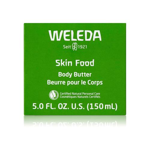 Weleda Skin Food Body Butter 5 Fluid Ounce, Sustainable Glass Jar, Plant Rich Hydrating Moisturizer with Shea and Cocoa Butter, Sweet Almond Oil and Pansy