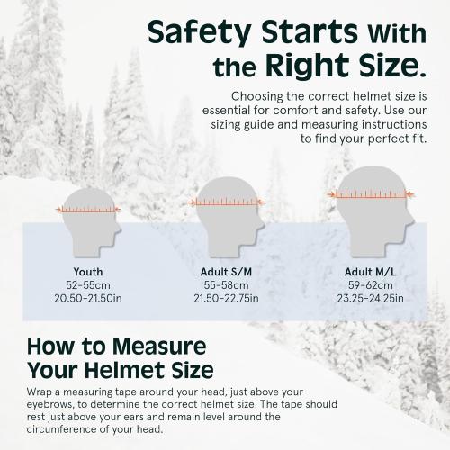 Retrospec Comstock Ski Helmet - Snowboard Helmet for Adults & Youth - Adjustable Fit Snow Helmet with Protective Shell and Breathable Vents for Men, Women, Boys & Girls
