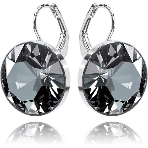 Gorgeous Solitaire Earrings for Women - Embellished with Austrian Crystals, Leverback Drop, Perfect for Any Occasion, Ideal Gifts for Women