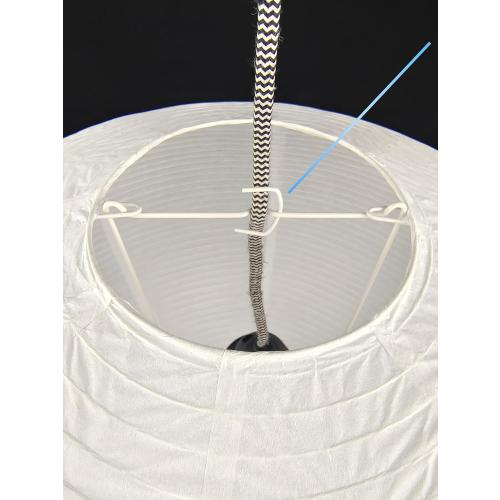 (22.05Inch) Large Paper Lantern, White Pumpkin Paper Lamp Shade, Handmade Folding Hanging Paper Lamp Shade, Suitable for Indoor Ceiling Light Decor (22.05)