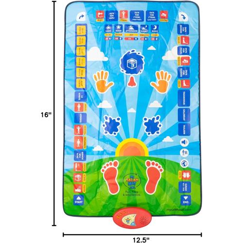My Salah Mat for Kids - Interactive Muslim Prayer Rug for Kids Learning The Salah - Fun & Easy Prayer Mat with 36 Touch Keys, 15 Languages, Speaker, & Booklets - Islamic Toys for Ages 3 to 8
