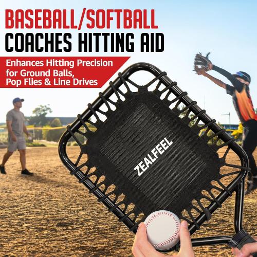 ZEALFEEL Baseball Racket for Fly Balls, Fungo Racket