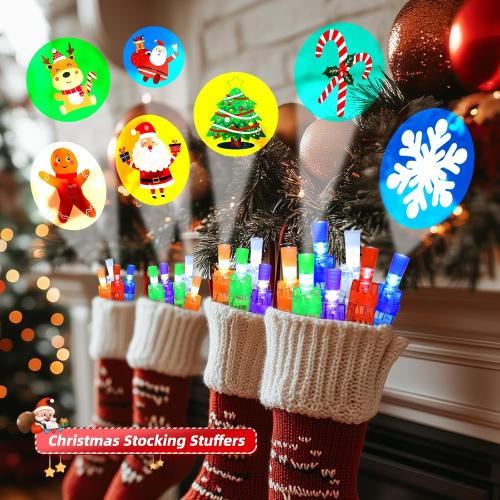 Christmas Party Favors for Kids, 36pcs Christmas Finger Lights Toys for Kids Boys Girls Classroom Rewards Xmas Sock Filler Gifts