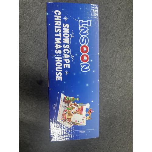 2024 Christmas Gingerbread House Mini Building Set with LED Light, 1834 PCS Winter Village Building Block Toy with Christmas Tree, Holiday Cabin Building Kit Xmas Gift for Adults Teens Kids 8