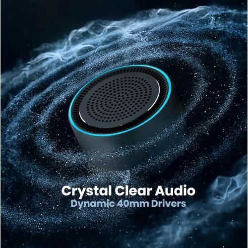 MagSound MagBeat Bluetooth Speaker with Magnetic Wireless Charger (Titanium), Portable Stereo Sync TWS, Booming Bass, Up to 10H, IPX7 Waterproof, Gift for Men