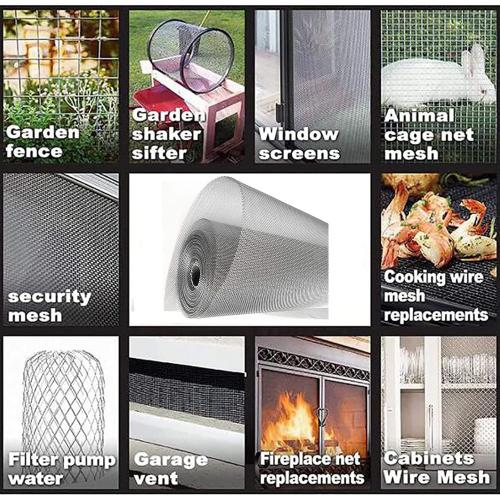 Size 120X300CM47X118INCH 304 Stainless Steel Woven Wire Mesh, Wire Mesh Window Screen Mesh, Prevent Mouse Mice Snakes Hornets Rodents Entering,Easy to Cut and Install,120X300CM47X118INCH