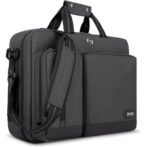 Solo New York Hybrid Briefcase Backpack - Laptop Carrying Bag, Fits 15.6 Computer, Brief for Travel & Work - Duane
