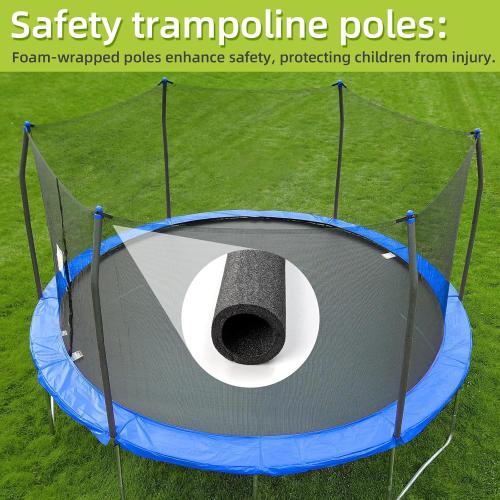 Trampoline Poles Replacement for Skywalker Or Jumpzylla,Galvanized Trampoline Enclosure Pole for Skywalker or Jumpzylla,Replace Parts#4201 4202 4135 OR for Jumpzylla 8ft 10ft&12ft 14ft