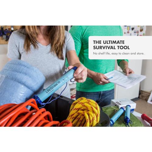 LifeStraw Personal Water Filter for Hiking, Camping, Travel, and Emergency Preparedness