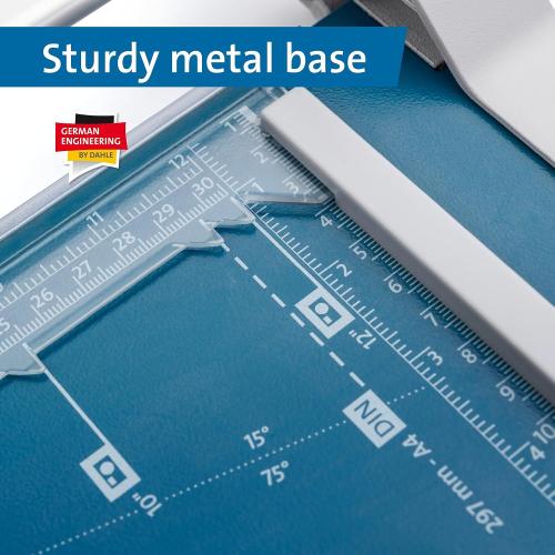Dahle 507 Personal Rotary Trimmer, 12 Cut Length, 7 Sheet Capacity, Self-Sharpening, Automatic Clamp, German Engineered Paper Cutter