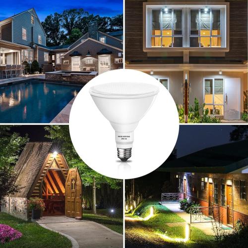 Gonhom Par38 led Flood Lights Outdoor Light Bulb,Dimmable 1800LM,20W Replace up to 200W,Outdoor Flood Light Bulbs for Backyard,Garage,Porch,Garden,2 Pack 5000K Daylight
