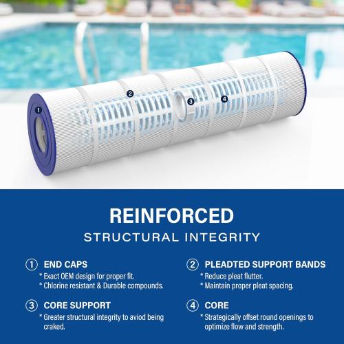 CS250 Pool Filter Cartridge, Compatible with Jandy CS250, Pleatco PJANCS250, Filbur FC-0824, Aladdin 29913, Baleen AK-7013, Darlly 82501,  SD-01073, Pure N Clean PC-0824, 1 Pack