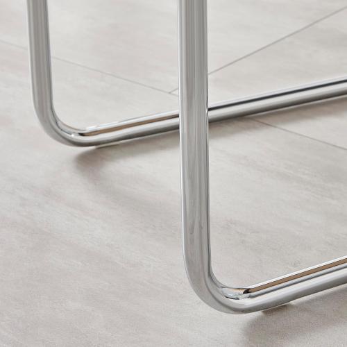 Furniturebox UK White Dining Chairs Set of 2 - Lorenzo Chairs for Dining Room Set of 2 - Premium Dining Room Furniture - Modern & Stylish