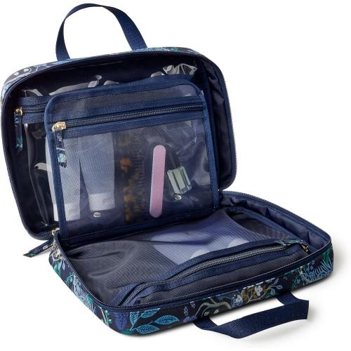 RIFLE PAPER CO. Peacock Travel Cosmetic Case w/Removable Clear Pouch