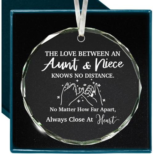 Gifts for Aunts from Niece - Unique Aunt and Niece Christmas Ornaments, for Aunt and Niece Christmas, Ideal for Holiday Season and Special Auntie Gift for Women
