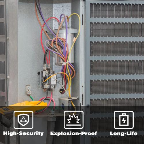 VEXUNGA 45/5 uF 45 5 MFD 370V or 440V Dual Run Start Round A/C Capacitor 45 5 uF 370 440 Volt VAC CBB65B Air Conditioner Capacitors for AC Unit Fan Motor Start or Heat Pump or Condenser Straight Cool