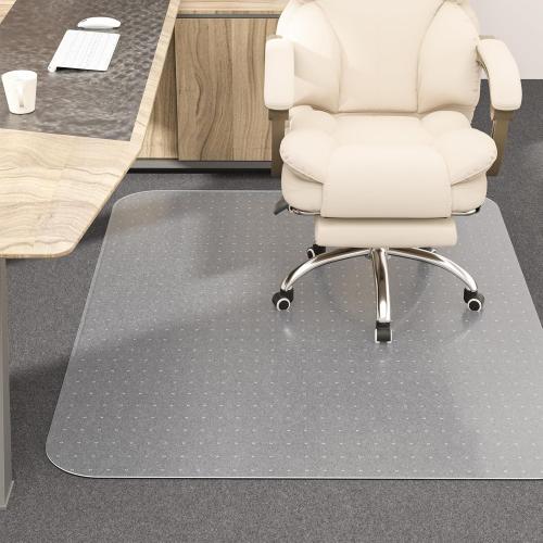 MESHDO Office Chair Mat for Carpet, 48 X 48 X 0.09 Desk Chair Mat for Carpet Floors, Clear and Thick Rolling Computer Chair Mats with Non-Slip Studded for Home and Office Low Pile Carpets