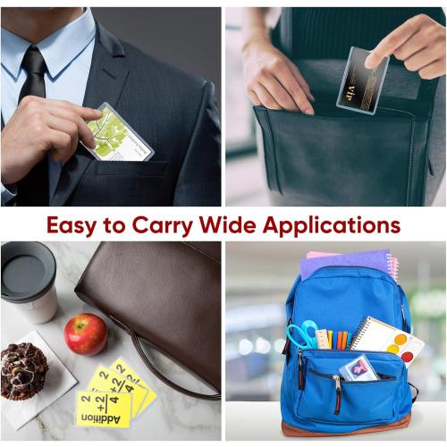 550 Clear Plastic Card Sleeves - 3 x 4 Inches, Protective Holders for Baseball, Sports, Trading & Game Cards