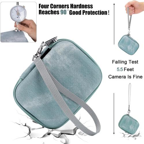 Cwatcun Carrying & Protective Case for Digital Camera, Small Camera Pouch for AbergBest 2.7 LCD Kodak Pixpro/Canon PowerShot ELPH 180/190 / DSCW830 Travel Cameras, Waterproof Shockproof Case，Grey