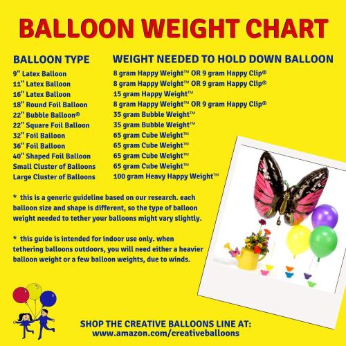Creative Balloons™ Mfg. Inc. Cube Weight Balloon Weight, 65 Gram, Metallic Silver, 10 Piece