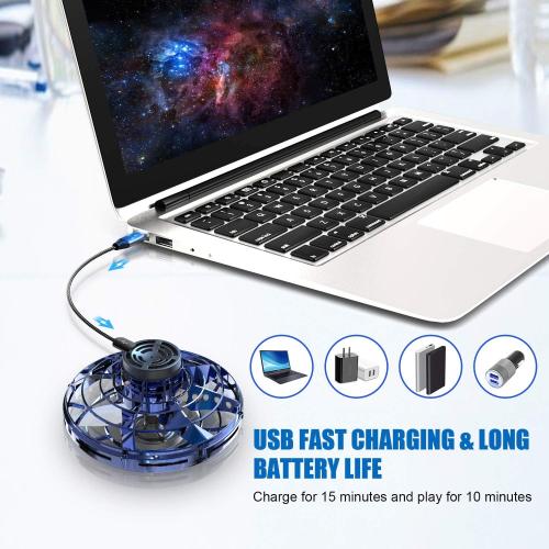 FLYNOVA Cool Kids Light Up Toys,Hand Operated UFO Drones,Mini Flying Orb with Lights,Hover Boomerang Spinner,Xmas Birthday Gifts for Adult Teen,Indoor Outdoor Summer Party Toys with Family Friends