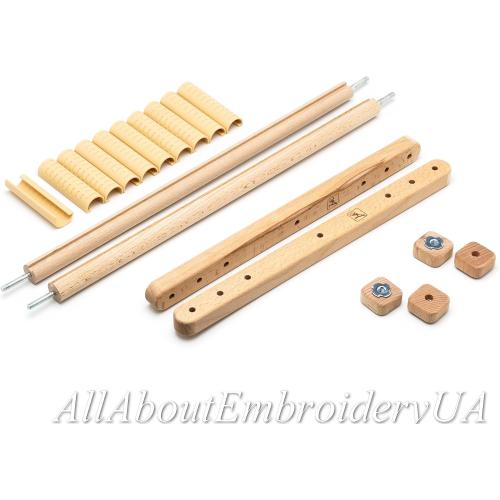 Needlepoint Embroidery Tapestry Scroll Frame Made of Organic Beech, Wooden Cross Stitch Frame, Needlepoint Holder, Stitching Frame (15.7 х 22)