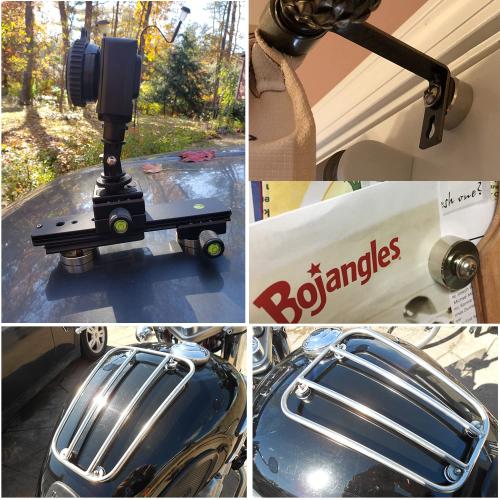 MUTUACTOR 120lb Neodymium Magnets Heavy Duty,2Pack Strong Rare Earth Magnets 1/4-20 Female Threaded Hole,Powerful Magnetic Mounting Round Magnet with Hole for Lighting,Camera,Garage Tools