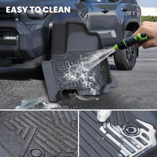 LASFIT Floor Mats for Toyota 4Runner 2025 2026 5 Seats(Not fit Hybrid) with Trunk mat&backrest mat, All Weather TPE Custom Fit Floor Liner for 4 Runner SR5/TRD/Limited 6th gen Front&Rear Car Mats