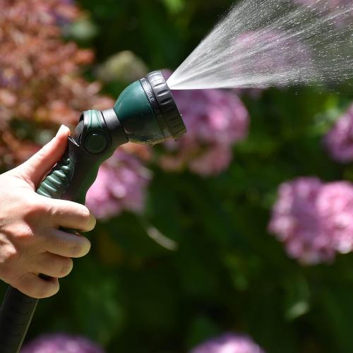 Size 65 6ft 5/8 Retractable Garden Hose Reel, 65FT  6FT 5/8 Durable Wall Mounted Water Hose Reel with 180° Swivel Bracket, 9 Pattern Sprayer, 6Ft leader hose,Smooth Automatic Rewind, Any Length Lock.