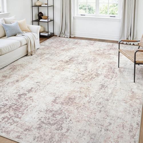Area Rugs Living Room: Large Soft Washable Rug Modern Abstract Anti-Skid Non-Shedding Carpet Indoor Floor Thin Carpets for Bedroom Dining Room Farmhouse Nursery Home Office