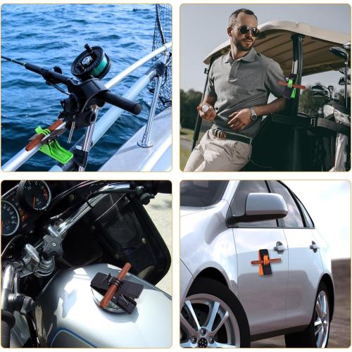 3 Pack Magnetic Cigar Holder For Golf Cart ,Non-Slip Silicone Clip With Magnetic Tape Golf Cart Accessories Cigar Gifts For Golfers