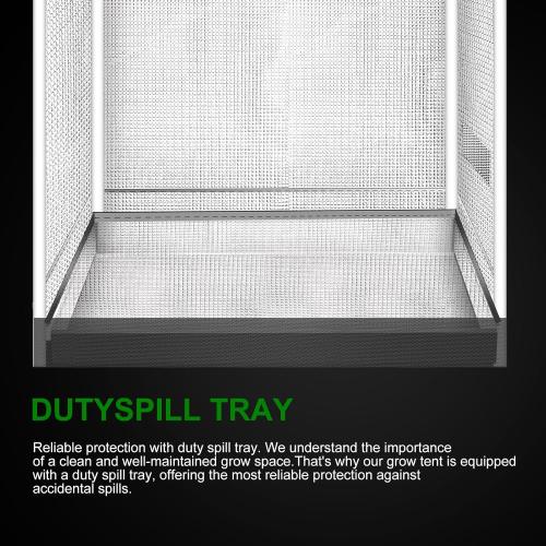 MELONFARM Small Grow Tent for Aerogarden，34”x18”x55” ，Hydroponics Growing System ，Highly Reflective 600D Diamond Mylar Canvas with Ventilation window and Floor Tray for Hydroponic Indoor Plant Growing