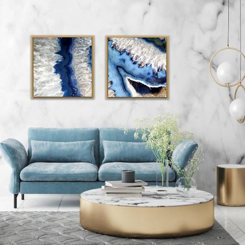 PIXY CANVAS Floater Frame 12x12 for 3/4 (0.75) inch Deep Canvas Paintings/Canvas Prints/Wood Canvas Panels/Wall Art/Wall Decor/Home Decor/Artwork (Brass Gold, 12 x 12 inch, Square)