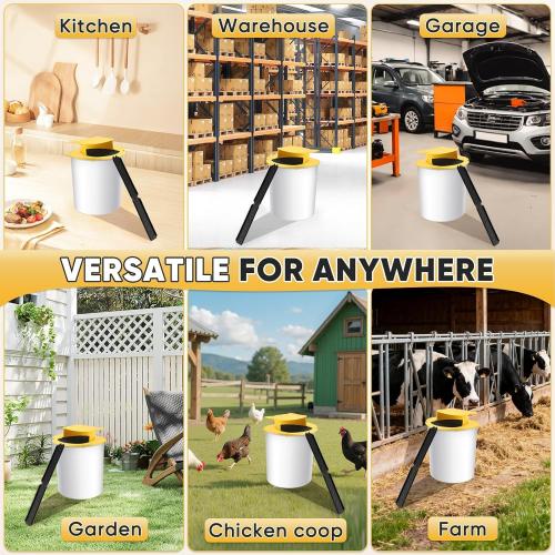 Mouse Traps Bucket Flip Lid, 5 Gallon Bucket Lid Mouse Rat Trap, Auto Reset & Slide Bucket Mouse Trap, Reusable Humane Mouse Rat Traps for Indoor Outdoor