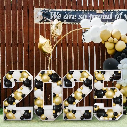 2025 Graduation Decorations - 2FT Large PRE-CUT 2025 Marquee Numbers Kit - Mosaic Foam Board Sign - Class of 2025 Party Supplies Decor for Kindergarten Preschool High School Christmas Wedding Prom