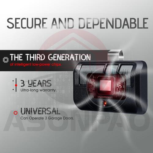 2 for 953EV-P2 953ESTD Universal Chamberlain LiftMaster Sears Craftsman Garage Door Opener Remote, 3-Year-Warranty