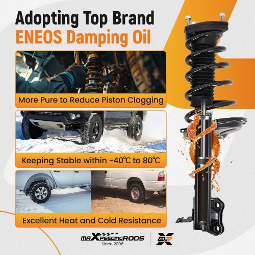 maXpeedingrods 2Pcs AWD Rear Struts for 2004-2007 Toyota Highlander | 3.3L Base, for Lexus RX330 2004-2006, RX350 2007, Shock Absorbers Struts with Coil Spring Assembly, 172216 172215